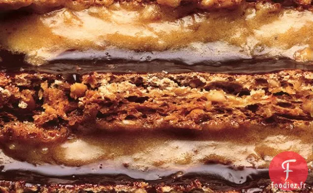 Dacquoise aux Arachides et Mousse au Beurre d'Arachide