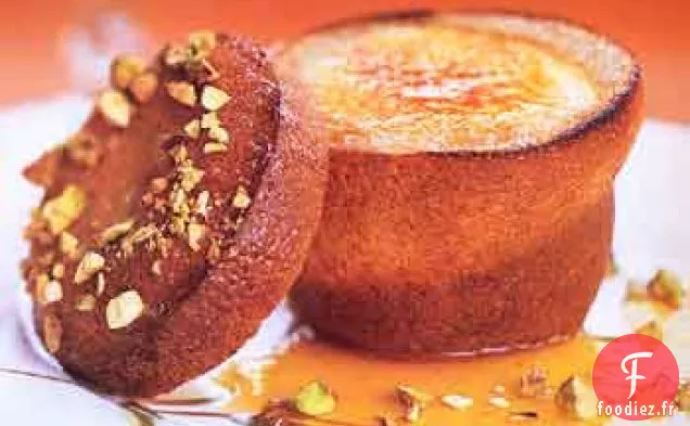 Crème Popover à la Pistache et Sirop de Grand Marnier