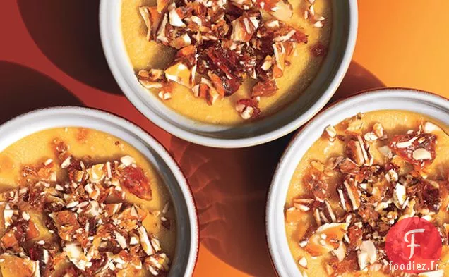 Pots de Crème d'Érable au Praliné aux Amandes