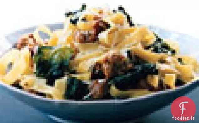 Fettuccine à la Saucisse et au Chou Frisé