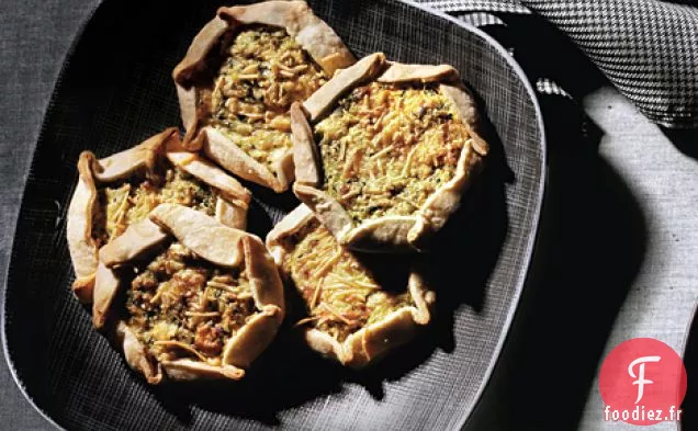 Galettes individuelles de Courgettes, de Citron et de Ricotta