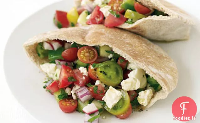 Sandwichs Pita à la Salade Grecque