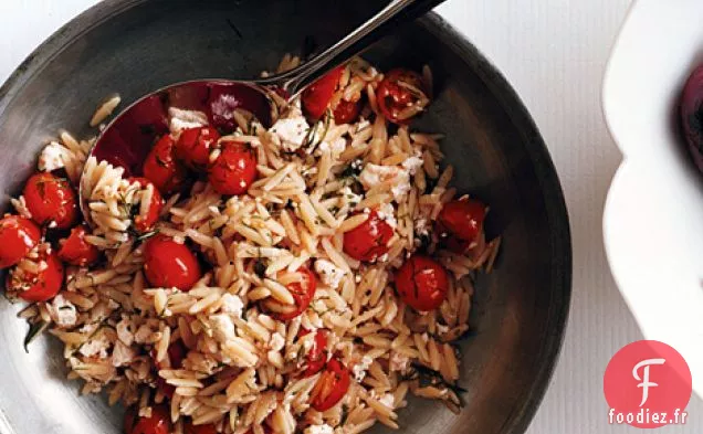 Orzo avec Feta, Tomates et Aneth
