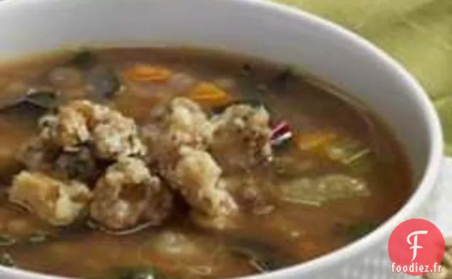 Soupe De Lentilles Au Chou Frisé Et Aux Noix