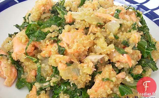 Risotto Au Quinoa Au Saumon Et Chou Frisé