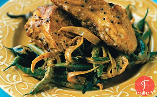 Curry de Poulet et de Noix de Coco aux Haricots Verts