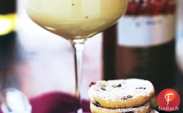 Zabaglione au Moscato avec Biscuits à la Semoule de Maïs