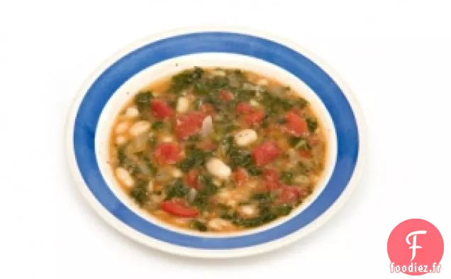 Ragoût De Chou Frisé Toscan Et Haricots Blancs D'Emeril Lagasse