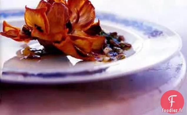 Fleurs d'Artichaut croustillantes à la Salsa Verde