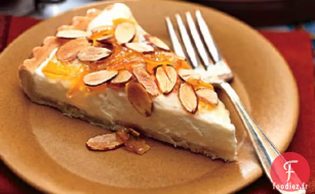 Crostata au Fromage à la Crème avec Marmelade d'Orange