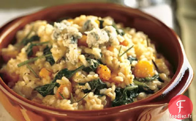 Risotto à la Courge Musquée, au Romarin et au Fromage Bleu