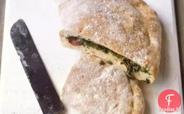 Calzone de Chou Frisé et de Salami