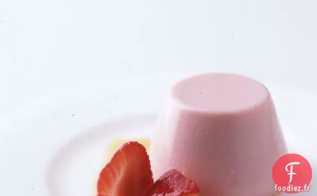 Panna Cotta aux Fraises avec Compote de Fraises