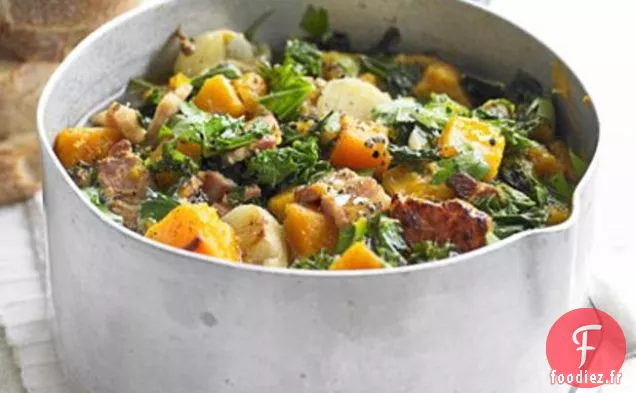 Pot de Chou Frisé, Potiron et Bacon