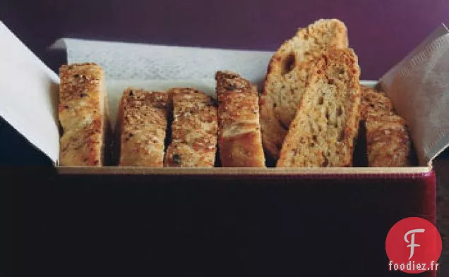 Biscotti Au Parmesan et Poivre Noir