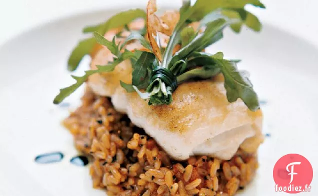 Sole au Citron avec Risotto Tomate-Olive