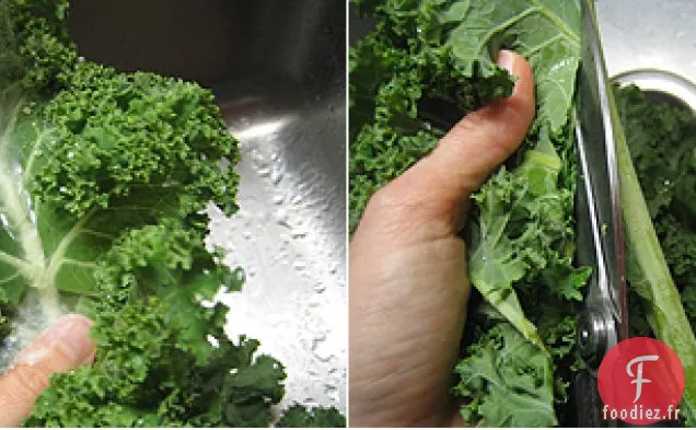 Chips de Chou Frisé Sucré Salé Cru