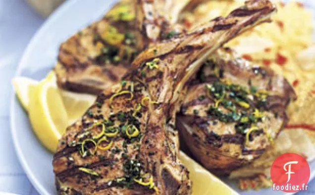 Côtelettes De Veau Au Citron et Au Persil Grillées