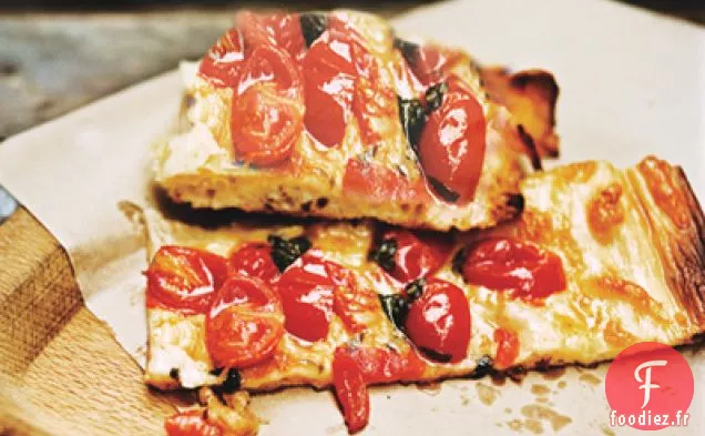 Pizza à la Romaine aux Tomates Cerises Rôties