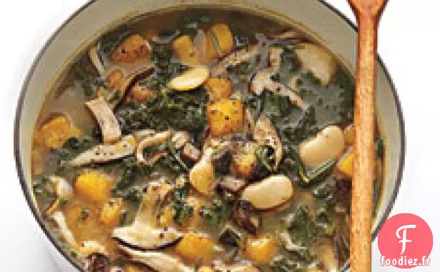 Ragoût De Champignons Et De Haricots De Lima