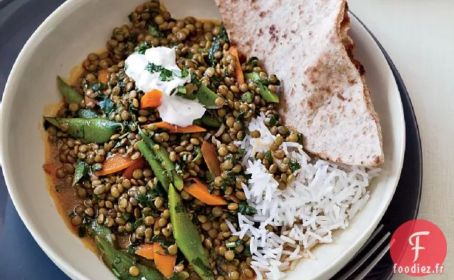 Curry de Lentilles Vertes