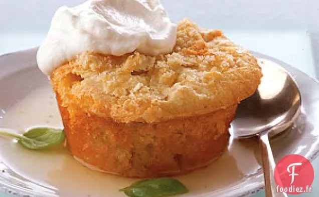 Gâteaux au Citron au Sirop de Citron au Basilic