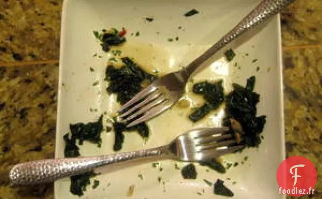 Légumes Verts Braisés Poivrés + Champignons