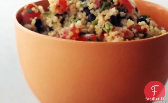 Quinoa aux Haricots Noirs et Tomates