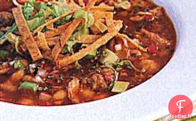 Ragoût de Porc et Hominy aux Piments Rouges (Pozole Rojo)