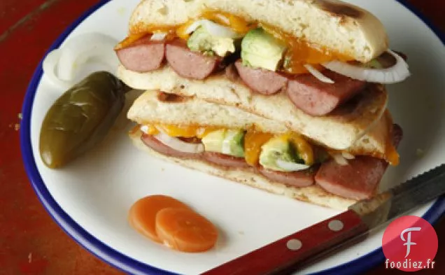 Tortas de Hot-Dog Grillé (Tortas de salchicha)