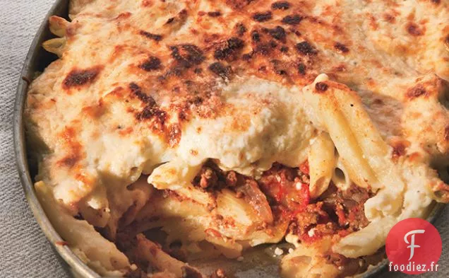 Pastitsio aux Épices Marocaines à l'Agneau et à la Feta