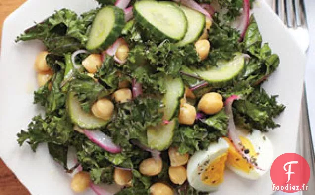 Salade de chou frisé mariné Rapidement