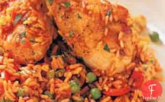 Poulet à l'Espagnole avec Riz au Safran (Arroz con Pollo)