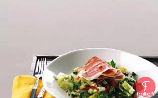 Salade de Jambon Serrano à la Sauce aux Amandes et à l'Ail
