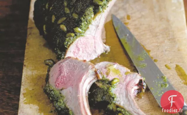 Carré D'Agneau Rôti Aux Pistaches Recette