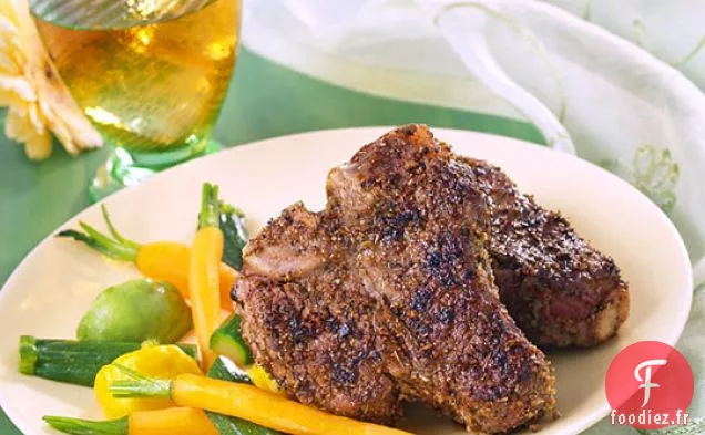 Côtelette de Longe d'Agneau En Croûte Adobo