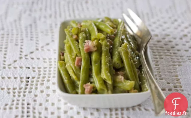 Haricots à la Moutarde et au Jambon de Pays