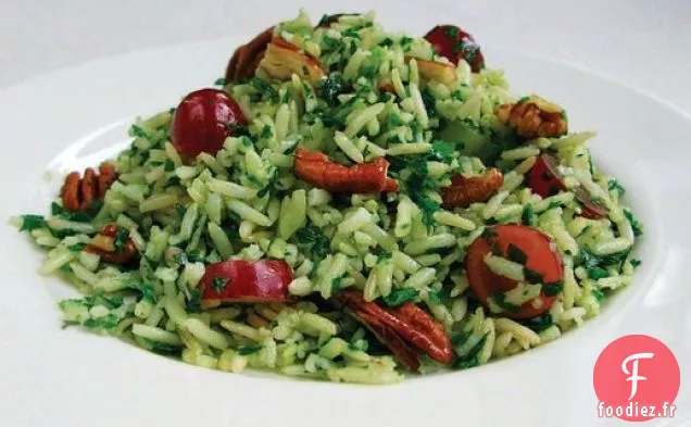 Riz Vert aux Raisins et Pacanes de Mollie Katzen