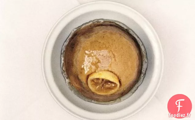 Éponge au Citron et Sirop de Vanille Cuits à la Vapeur