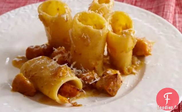 Carbonara À La Citrouille Avec Paccheri De 'Pasta Modern