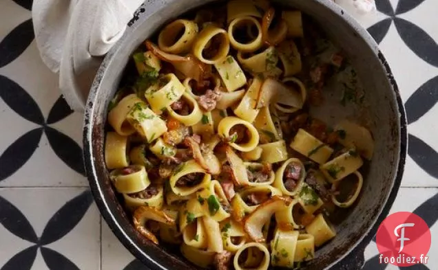 Raviolis ouverts à la Viande et à la Poire de 'Pasta Modern