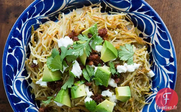Sopa Seca de Fideo avec Tomatillos