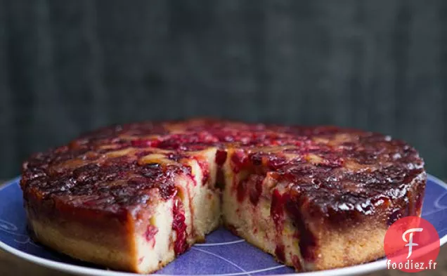 Gâteau à l'envers aux Canneberges