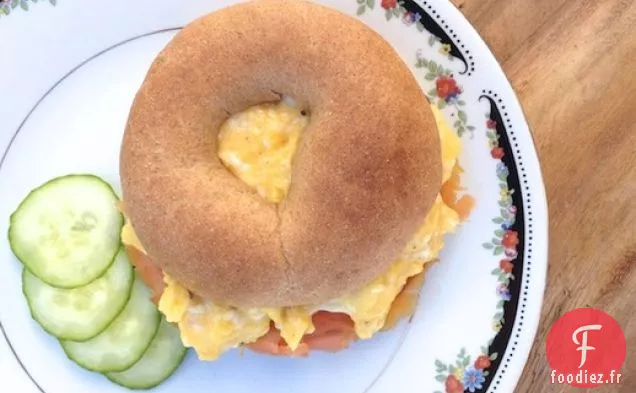 Bagels au Saumon Fumé et aux Œufs