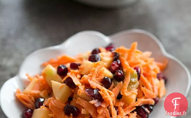 Salade de Carottes à la Pomme et à la Grenade