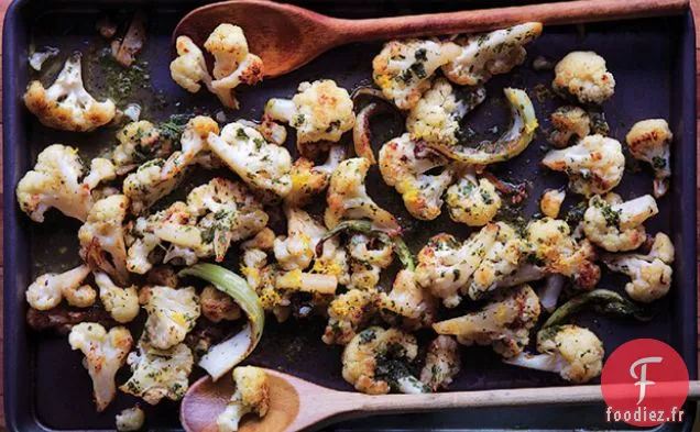 Chou-Fleur Rôti avec Vinaigrette Citron-Persil