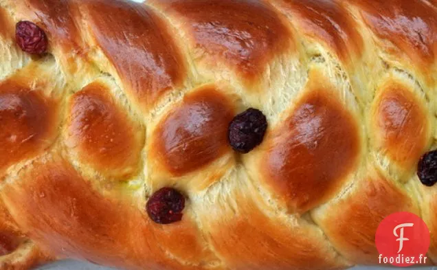 Challah aux Canneberges