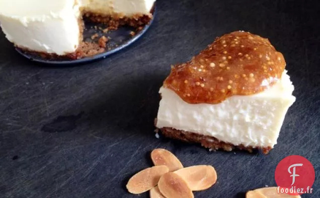 Gâteau au Fromage de Chèvre à la Confiture de Figues