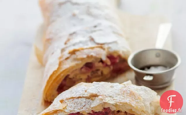 Strudel à la Rhubarbe, au Gingembre et au Fromage blanc