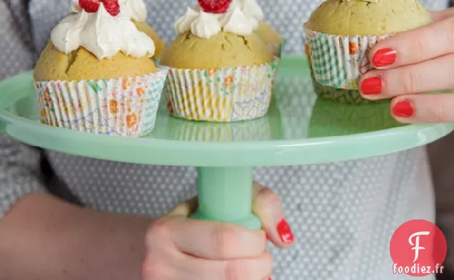 Cupcakes à la Pistache et au Citron Vert